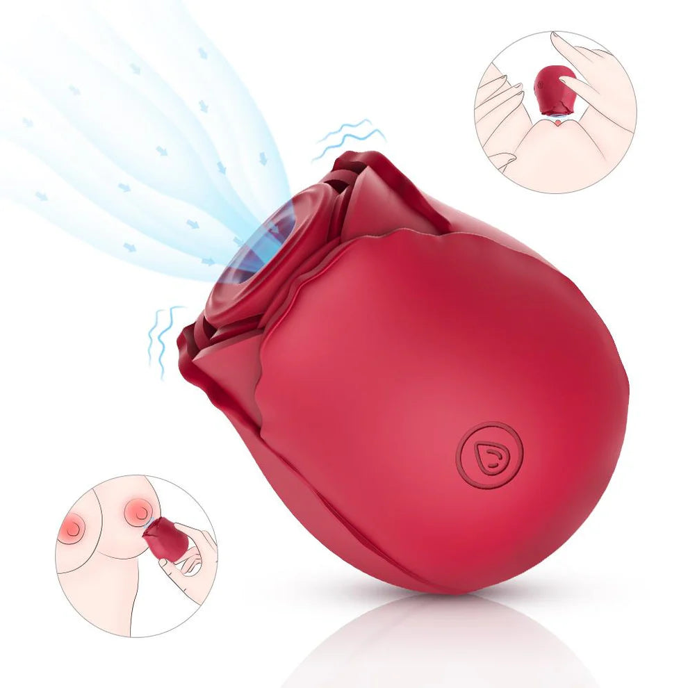 Air Pulse Clitoral Rose Vibrator